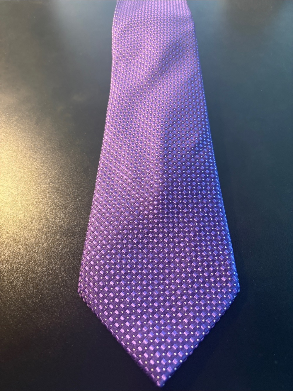 Sean John Purple Microdot Silk Tie